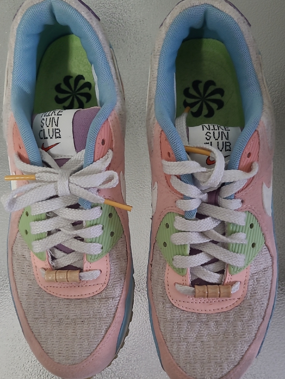 Nike Pastel Pink, Green & Blue Sun Club Sneakers